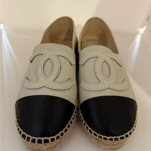 Authentic Chanel Two-Tone Espadrilles size 37